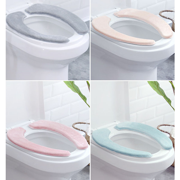 2 stk. Toiletbræt Dæksel, Vaskbar Memory Foam Toiletbræt Dæksel T