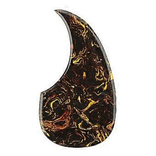 Gula Pastamönster Gitarr Anti-Rep Skyddsplatta PVC Gitarrplektrumskydd Självhäftande Repskydd Gitarrdel