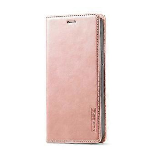 LC.IMEEKE Magnetiskt PU + TPU-fodral för iPhone 13 Pro Rose Gold