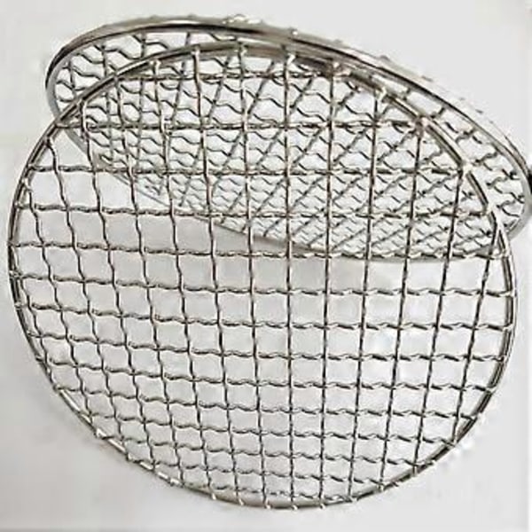 Rustfritt Stål Gryteholder Grillrist Mesh Pads Bærbar Utendørs Vedstativ Campingovn Tilbehør 20cm 20cm