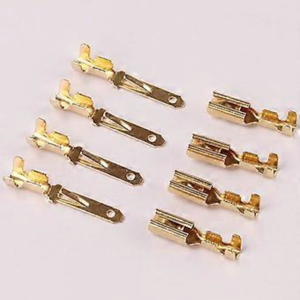 200 st 2,8 mm Bilkontakt Kit 2 3 4 6 Pin Elektriska Kabelkontakter Kit för Motorcykel Bil Båtar Elektriska Instrument