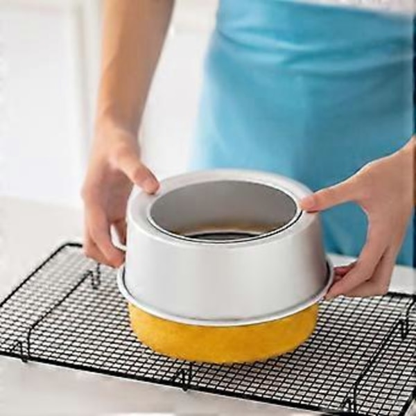 6 tum 8 tum 10 tum anodiserad bottenform mousse chiffon kaka rund form höjd bakverktyg