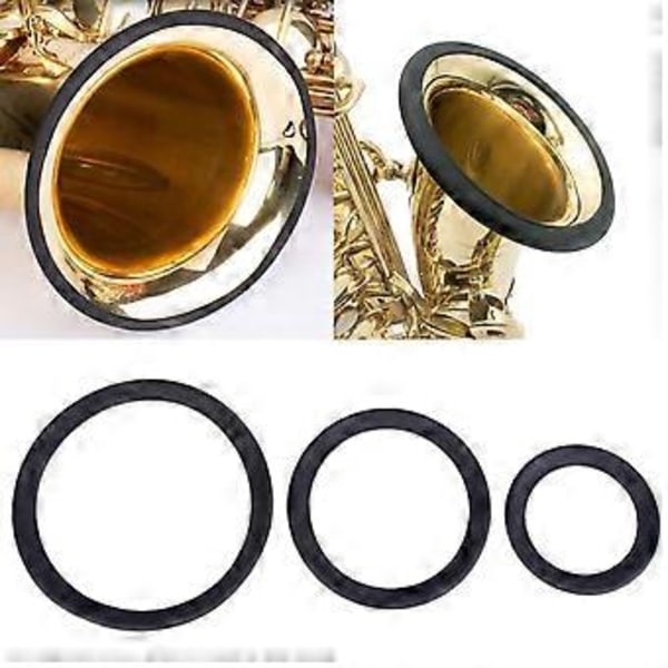 Saxofon Dæmper Alt/Tenor Sax Støjreducerende Ring Silikone Klokke Beskytter Beskyttelsesring til Sax Dele Tilbehør Til Alt For Alto