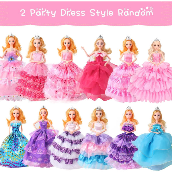 56Pcs for 11.5 inch Girl Doll Clothes Outfit for Barbie, Doll Acc