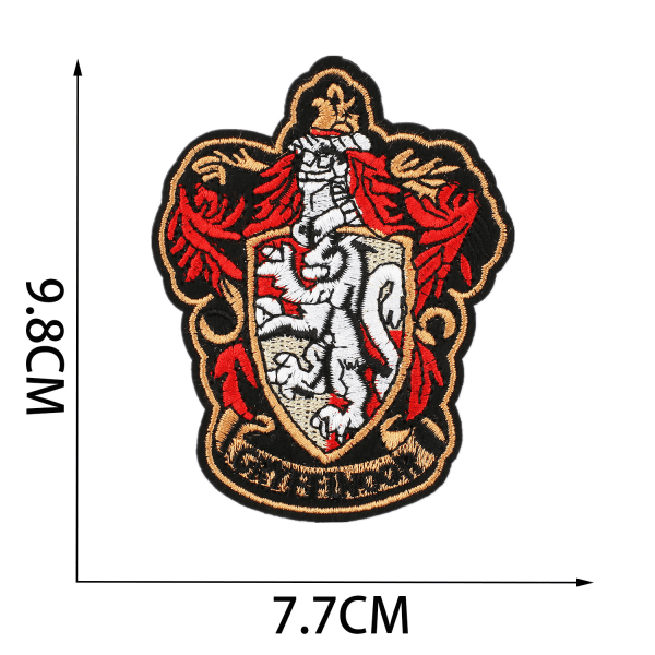 10 stk. College Style School Badge Harry Potter broderiklud S