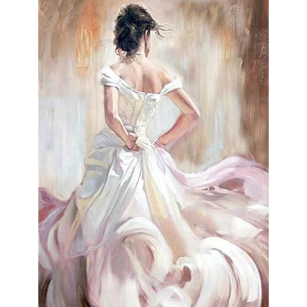 30x40cm 5D DIY Diamantmålning Full, Balett Dansaren#D, DIY Diam