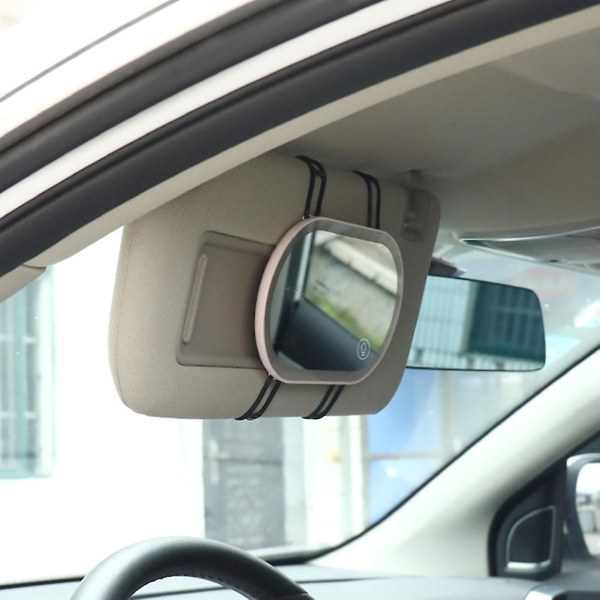 Auton meikkpeili, ladattava LED-autopeili, kosketusnäyttö