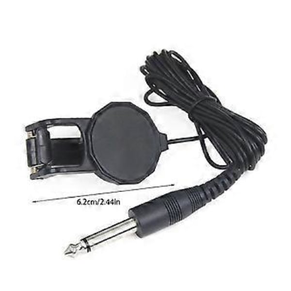 Akustisk Guitar Piezo Pickup 6,35 mm Output Lyd Piezo Kontakt Pickup Udskiftning Clip-on Mikrofon Piezo Pickup