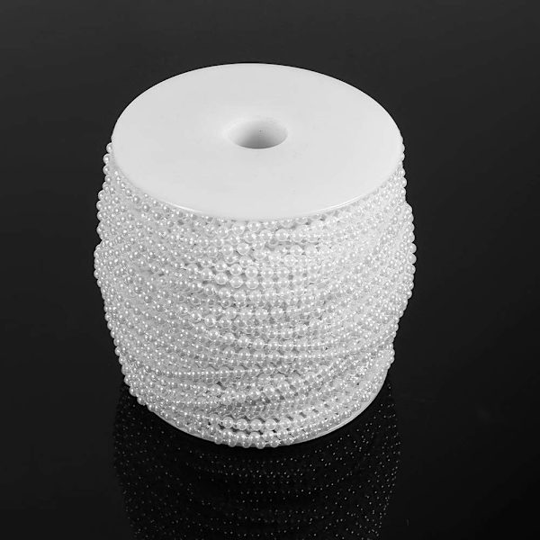 Plast DIY Perlekrans, 3mm Perlesnor, Linje Perleperle, for
