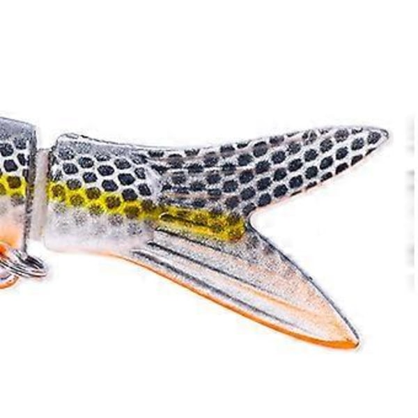 Fiskedrag Flera Sektioner Beten Fiskekrokar Saltvatten 3D Konstgjorda Fiskedrag Swimbait Wobblers Fiskeredskap Complete set of 16 p