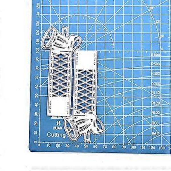 Pitsikellot Metalliset leikkausmuotit Sapluuna DIY Leikekirja Albumi Paperikortti Malli Kohokuviointikoriste