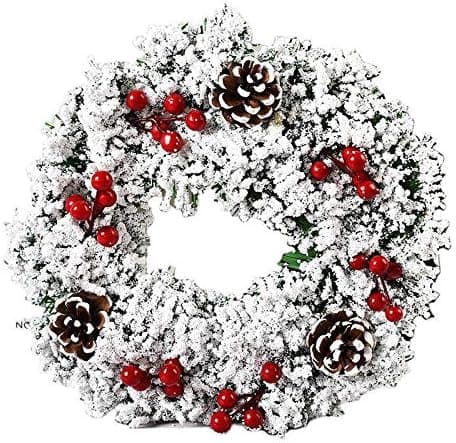 Julekrans, julepynt — Enkel snø