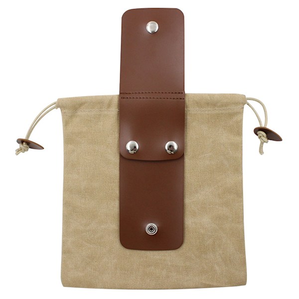 Foldbar Fôrveske for Fotturer, Foldbar Skinnlerret Snøring