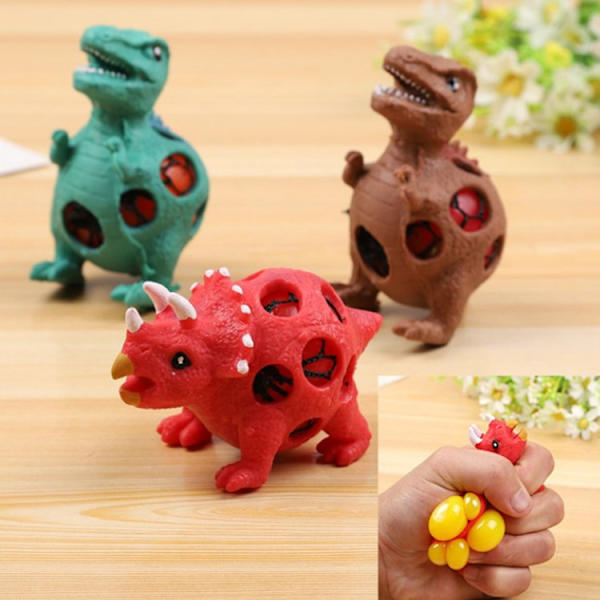 Set med 3 Anti-Stress Squishy Flerfärgade Handövningsbollar, Sl