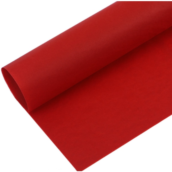 20 ark, 75 * 50cm röd julsilkepapperspresentförpackning, röd