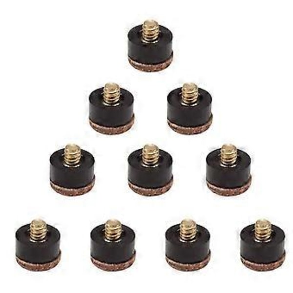 10 stk. hårdt læder skrue-på poolkø spids udskiftning billardkø spids poolkø spids poolkø tilbehør 11MM 11MM