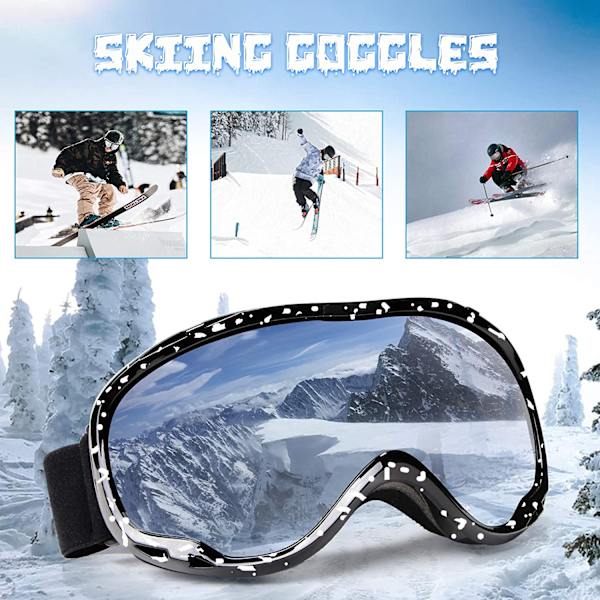 Skibriller - Over Briller Skibriller/Snøbrettbriller for Menn, Kvinner