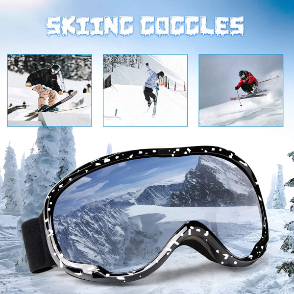 Skibriller - Över Glasögon Skibriller/Snowboard för Män, Kvinnor