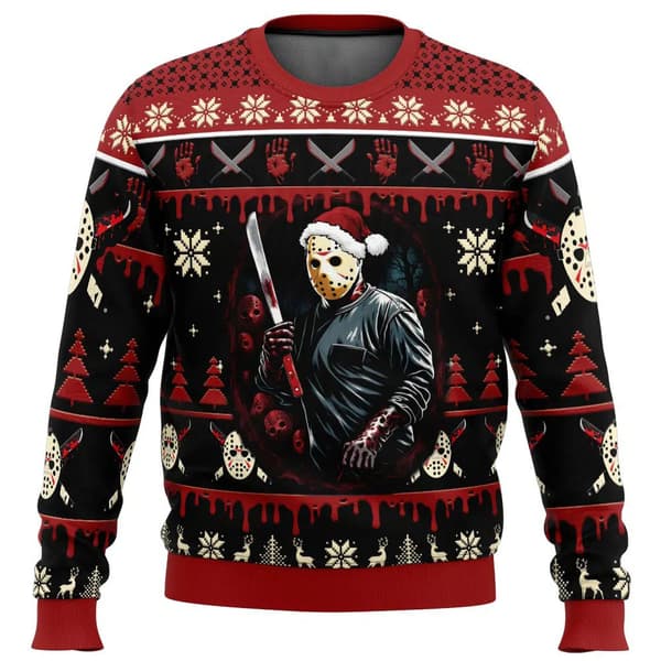 Julesweatshirt med rund hals, Pullover, 3D-printet vinterlangærmet sweatshirt - EL3613 - Størrelse 2XL 2XL