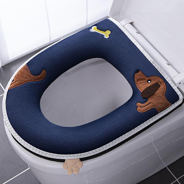 WC-istuimen kansi osat, kotitalouden WC-istuin, paksu WC-istuimen kansi tyynyt (ORANSSI+SININEN)