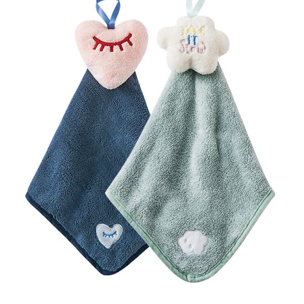 3 stk. Rag håndklær absorberende håndklær mikrofiber håndklær dekorativ