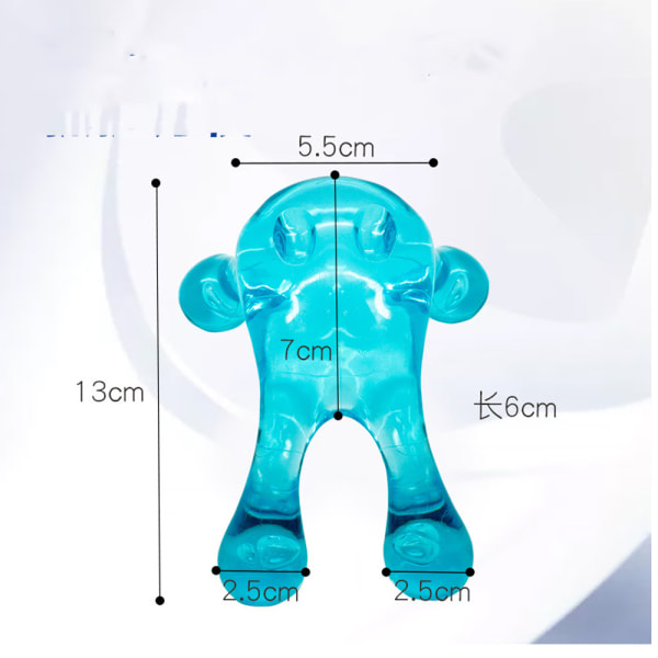 Blå Myofascial Trigger Massager Tool, 4-punkts Massageenhed