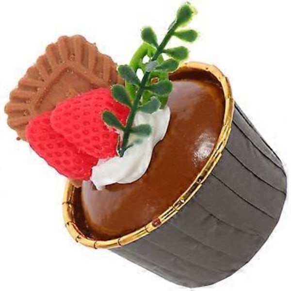 Falsk Cupcake Modell Dekor Simulerad Dessertmodell Bedårande Liten Falsk Cupcake Dekor