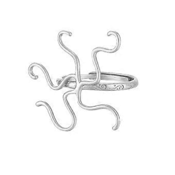 18x21 19x19mm Öppning Kvinnor Blank Ringar Bas Heteromorfa Ringar Fästen DIY Kvinnor Män Inställning Smyckestillverkning Tillbehör Silver Silver E