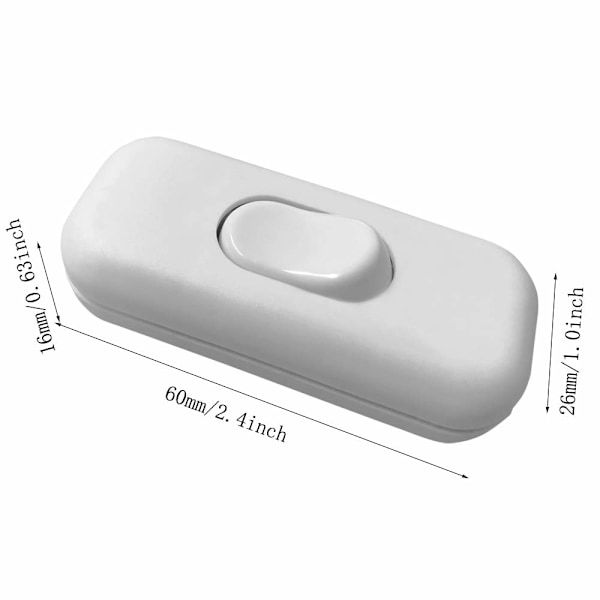 2 st Bi-polar Inter Rocker Switch 6A 250V Rocker Switch Dimmer/L