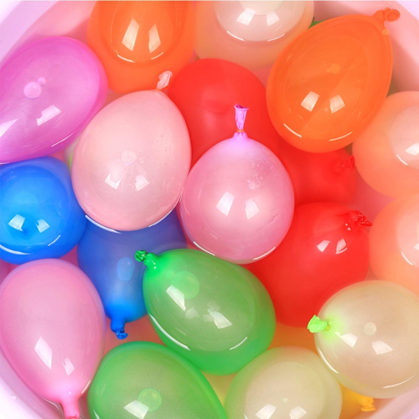 300 stk. små latex vandballoner, farverige luftballoner, bionedbrydelige