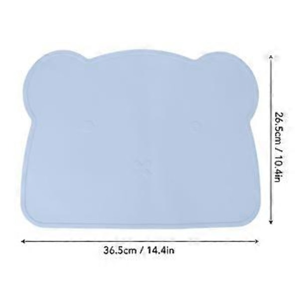 Silikon Placemat Tjock Värmeisolering Halkfri Mjuk Elastisk Silikon Björn Placemat för Hem Hotell Restaurang