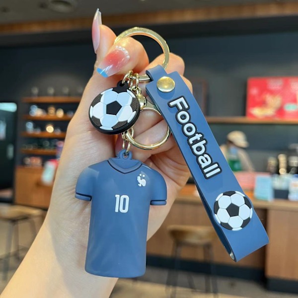 Fodbold 2022 Fan Memorabilia Nøglering Mbappé Nr. 10 Trøje Den Bedste