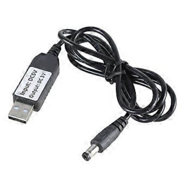 USB - 3VLR6 AA-pariston korvaava kaapeli USB-virtamuuntimet leluille lämpömittareille kaukosäätimille Korvaa 2 kpl 1,5 V AA-paristoa