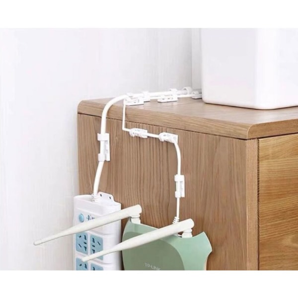 20 stk/sett Kabelvikling Klips Lader Lim Klemme Skrivebord Ledning Ledning