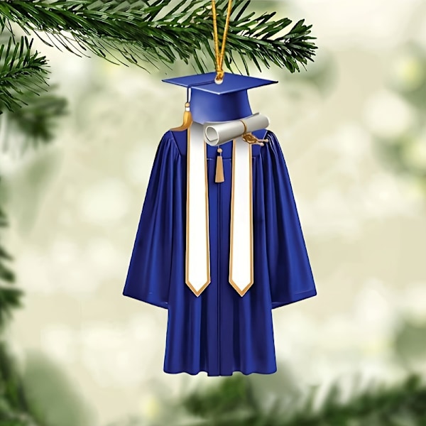 2025 Dimissionspynt Ornament Dimissionskåbe Ornament Dark Blue