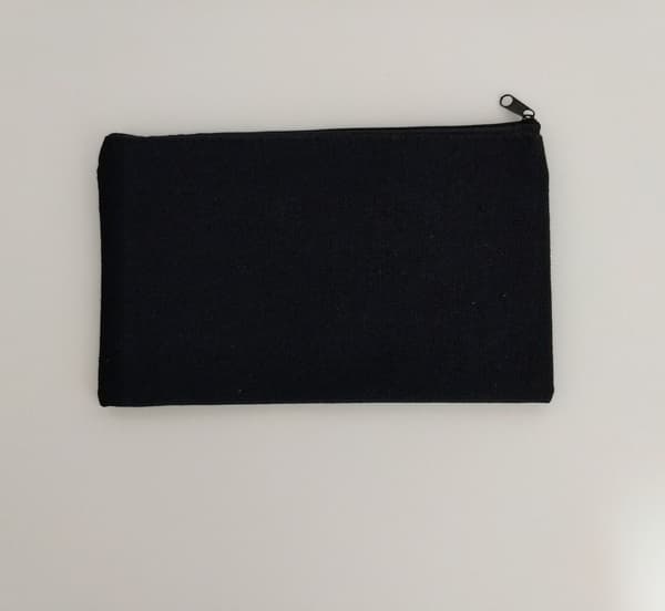 Sort - 2 stk. Canvas Kosmetikpose Tom Etui Multifunktionel Lynlås