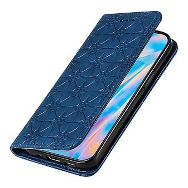 iPhone 12 mini -puhelimelle kohokuvioitu nahkakotelo