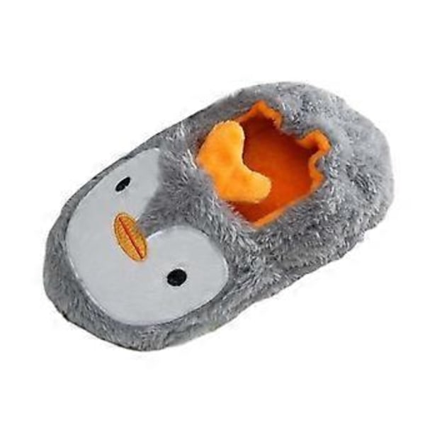 Børne Pingvin Hjemmesko Dejlige Anti-Slip Dyr Plys Hjemmesko til Soveværelse Kollegium (17.5cm) 17.5cm
