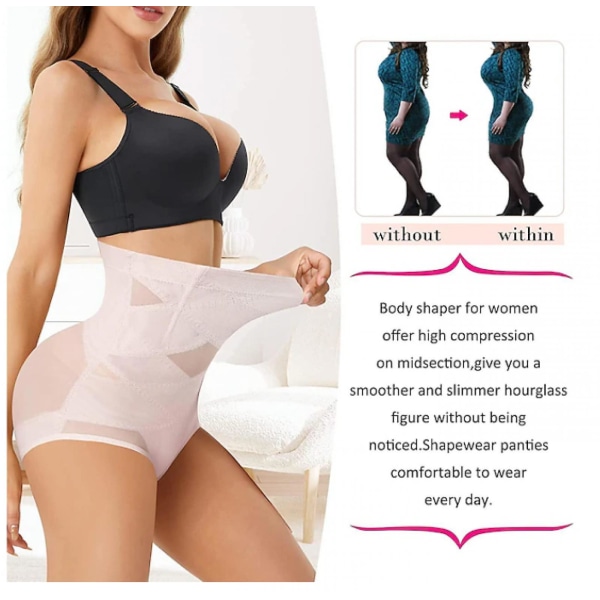 Dam Tights Shorts Hög Midja Höftlyft Mesh Klassisk Regular Vår, Höst, Vinter, Sommar Svart Färg.S.hudfärg