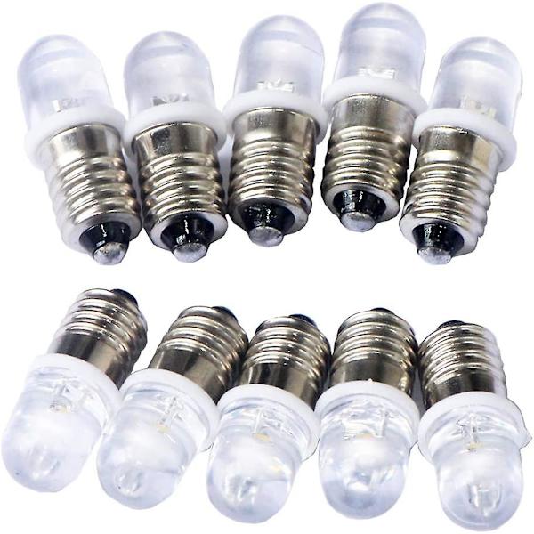 10 st E10 3v Spot Led Bulb Lampor Cool White6000k