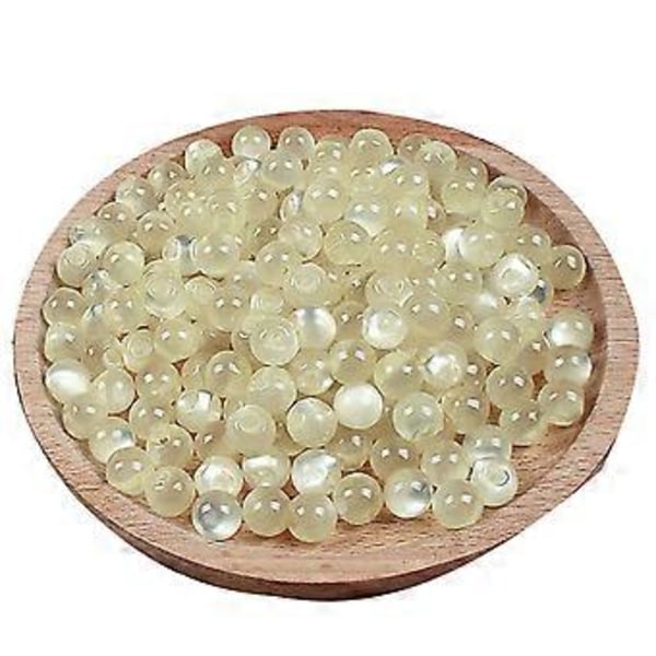 10 stk. 10 mm Cheongsam Perlemors DIY Syknapper for Tangdrakt Hanfu Resin Be 01 (beige) 01 (beige)