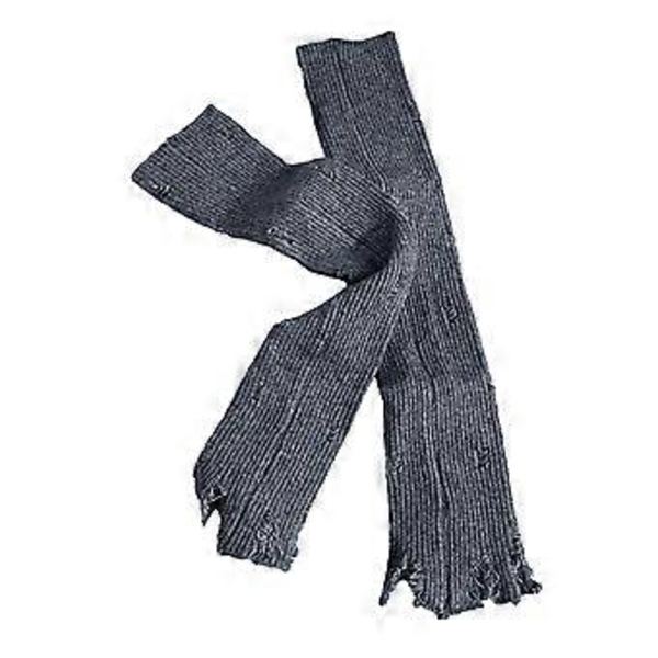 Coola Tjejer Långa Armhandskar Punkstil Distressed Hollowout Handskar för Kvinnlig Subkultur Armärmar Fingerlösa Handskar Mörkgrå Dark Grey