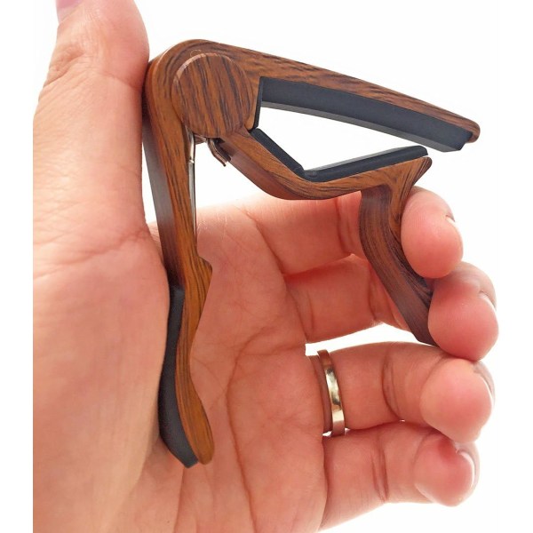 Gitarr Capo för Akustiska och Elektriska Gitarrer - Rosewood Färg w