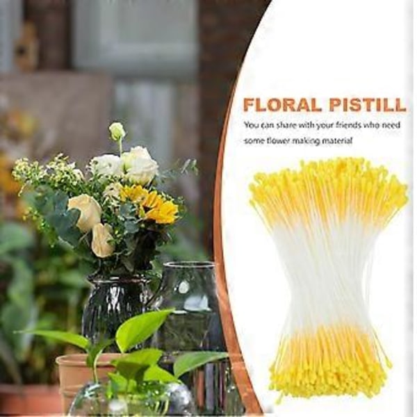 1 Pose med Doble Hoder Håndlagde Blomster Kjerne Blomsterknopper Bulk for DIY Laging