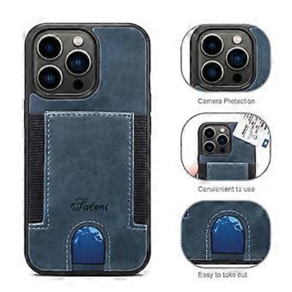 Slankt kortetui designet til iPhone11Pro - Wallet Case med kortholder - Beskyttende/Ridsesikker - Kompatibel med Apple iPhone
