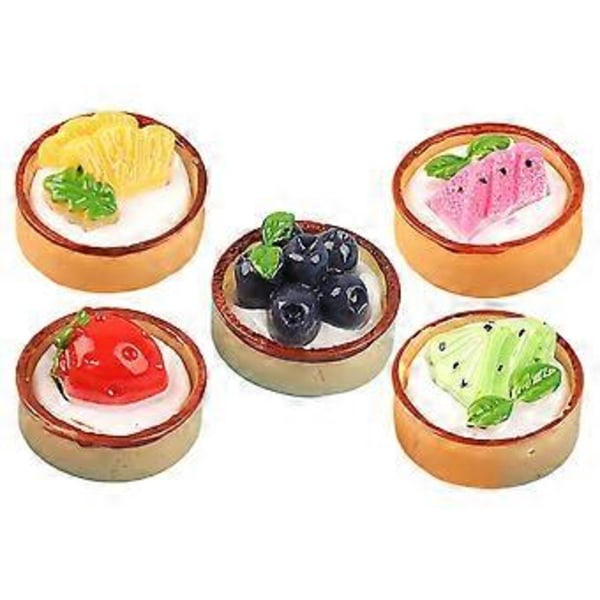 10 stk. Miniatyr Cupcakes Modell Kunstig Falsk Fruktkake Dekor Resin Håndverk Små Cupcake Rekvisitter Picture 1