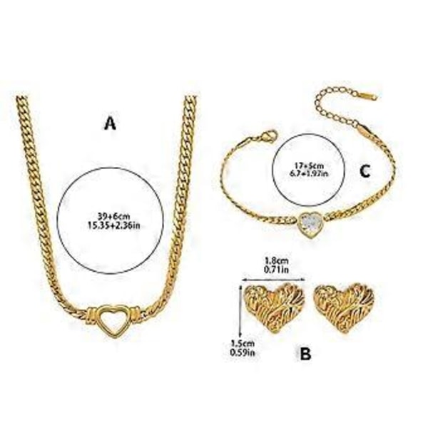 Hjerte Halskæde Mode Hul Hjerte Design Behagelig at Bære Halskæde Legering Tekstur Charm Halskæde Velegnet til Damer bracelet