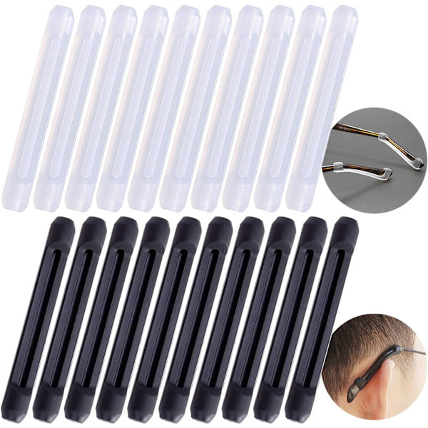 20 stk. Beskyttelsesbrilleramme, Anti-slip silikone, Fleksibel an