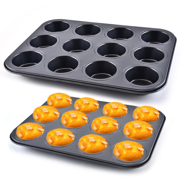 Stor muffinsform 12 silikonformer Non-Stick muffinsform bake P