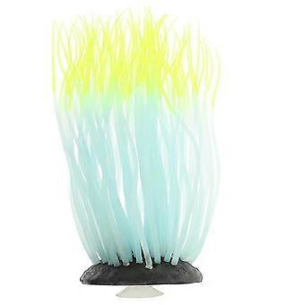 Simuleret Anemone Silikone Selvlysende Hav-anemone Ornament Akvariedekoration